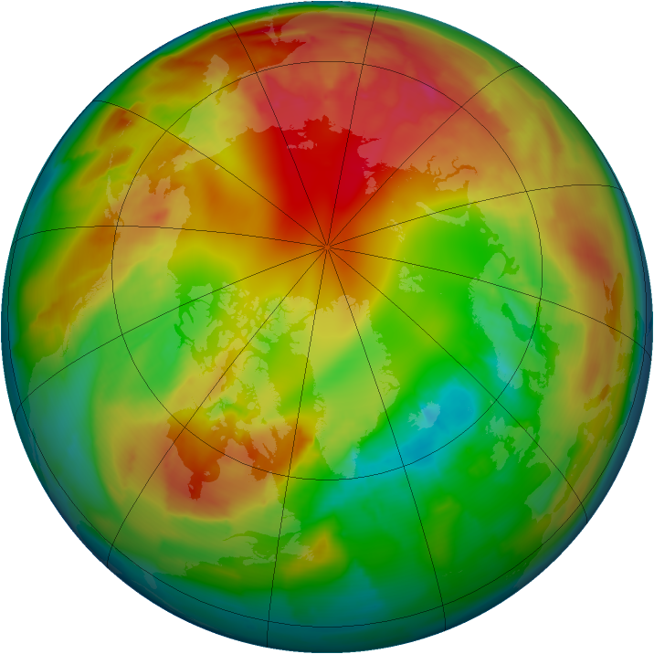 Arctic ozone map for 10 February 2012